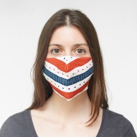 volledig bedrukt 2-laags full colour mondmasker